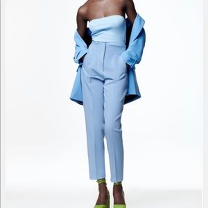 Zara Blue High-Waist Pants